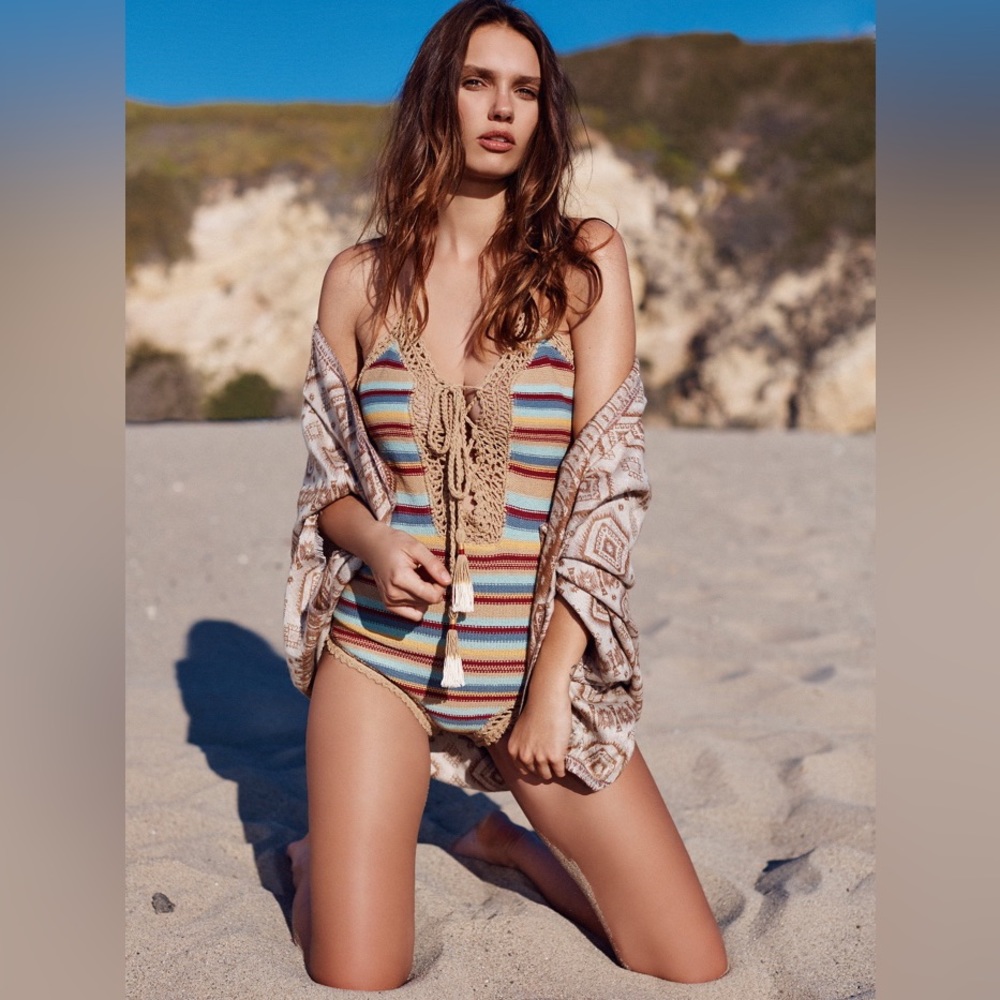 *RARE* She Made Me crochet one piece swimsuit. Tags removed. Never worn.
